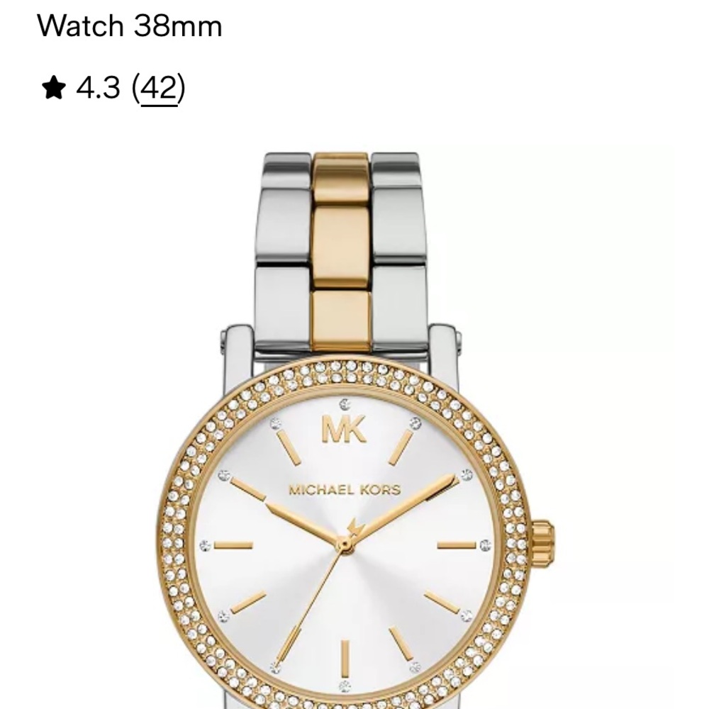 Michael Kors Corey Three Hand Two-Tone Alloy women’s watch. 38mm. - Picture 4 of 15